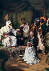 Mungo Park, Emir Ali tarafından berber olarak işe alındı by J. Williamson